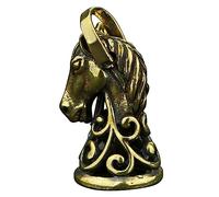 Operitacx Porte Clé Pendentif Cheval Laiton Antique Petit Ornement Décoratif DIY Création Breloque Originale et Durable