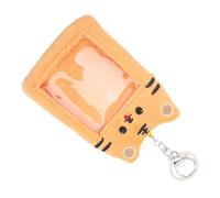 Operitacx Porte-clés en Peluche Jaune pour Cartes Scolaires Bus, Titulaire de Carte D'identité Facile à Utiliser Design Boucle Porte-clés, Cadeau pour Amateurs de Photographie