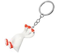 Operitacx Porte-clés Léger et Portable Trois Têtes D'oie Original en Résine et Métal Décoration Créative Accessoire Mignon et Élégant pour Paquet ou Voiture