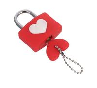Operitacx Porte-Clés Pour Couple Mini Cadenas En Forme De Cœur Petit Cadenas D'Amour