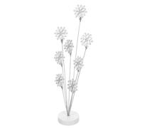 Operitacx Porte-Photos de Table Créatif en Acier Inoxydable Blanc, Support Mémo Vertical Multi-têtes Corde, pour Bureau et Décoration Maison