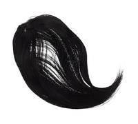 Operitacx Postiche à Frange Rideau 3d Naturelle Noire -longue pour Femmes, Postiche Synthétique Douce et Légère, Cosplay Halloween et Usage Quotidien, Coiffure avec Volume Ajustable