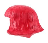 Operitacx Postiche Facile à Coiffer et Entretenir en Latex Étudiante Rouge Bob avec Frange et Courbes Latérales pour Fêtes et Halloween