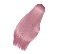 Operitacx Postiche Longue Lisse en Fibres Synthétiques Pastel Corail Postiche de Cosplay pour Femmes et Filles à Densité Élevée Confortable et Résistante la Chaleur 1 Pièce