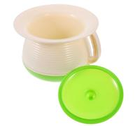 Operitacx Pot pour Garçon et Filles avec Couvercle Hermétique, Bassin de Lit en Plastique Pp Vert, Urinoir Portable et Réutilisable, Seau à Urine Pratique pour Usage Domestique et Voyage,