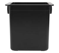 Operitacx Poubelle à Café Moulu Carrée en Plastique Noir, Grosse Capacité | Accessoire pour Bar et Maison, Vidage Facile et Nettoyage Simple, Bac Encastrable pour Machine Espresso