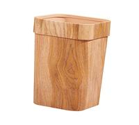 Operitacx Poubelle À Motif De Grain De Bois Corbeille À Déchets Pour La Maison Conteneur À Déchets De Salle De Bain Design Créatif