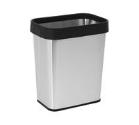 Operitacx Poubelle de Porte sous Évier en Acier Inoxydable 8l Anneau Presseur, Robuste et Élégante pour Bureau ou Café