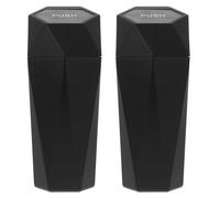 Operitacx Poubelle de Voiture Étanche 2pcs en Abs Mini pour Porte-gobelet, Accessoire Polyvalent Noir, Design Moderne et Fonction Anti-fuite pour Voiture