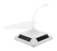 Operitacx Présentoir à Lunettes Rotatif en Plastique Blanc, Optimisation D'espace pour Bijoux et Lunettes, pour Exposition et Espace de Vente Moderne