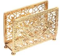 Operitacx Présentoir à Mouchoirs en Métal Or, Porte-Serviettes de Table Rétro Délicat et Élégant, Accessoire Décoratif Cuisine et Hôtels, Gain de Place Assuré