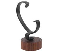 Operitacx Présentoir Montre-Bracelet en Bois Noyer Foncé Socle Amovible en C Support Stable pour Rangement Montre Homme Femme Vitrine