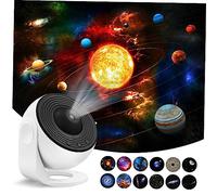 Operitacx Projecteur Rotatif Astronaute avec Disques Lampe Veilleuse Univers Lumineuse pour Chambre et Décoration