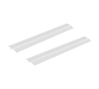 Operitacx Protection Latérale pour Four et Cuisinière 53 Cm en Silicone Transparent Résistant la Chaleur Cuisine, Joint D’espacement Antidébordement, Lot de 2 Pièces Facile à Nettoyer