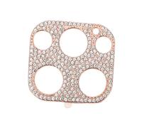 Operitacx Protection Objectif Métal avec Strass pour Étui Bling pour Lentille Caméra et Anti-poussière Accessoire Élégant