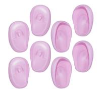 Operitacx Protège-oreilles en Silicone Résistant Haute Température, Lot de 4 Paires Lavables et Réutilisables, Couvre-oreilles pour Salon et Usage Domestique, Protection Pendant Coloration