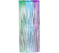 Operitacx PVC Rideau à Franges Multicolore, pour Fête D’Anniversaire | Installation Facile, à Suspendre Pratique, Aspect sans Plis, pour Activités et Photos, Ambiance Joyeuse