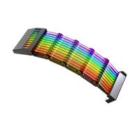 Operitacx Rallonge De Câble Argb 24 Broches pour Alimentation Pc, Accessoire Informatique pour Amateurs De Bricolage, Design Fonctionnel, Extension D'éclairage Rvb pour Gpu, Couleur Multicolore