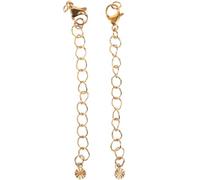 Operitacx Rallonges De Collier En Acier Inoxydable 7cm, Chaînette D'extension Dorée Pour Bracelets Et Colliers Diy, 2 Pièces, Accessoires Bijoux Faits Main, Création Et Réparation, Usage Quotidien