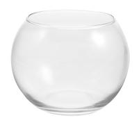 Operitacx Récipient en Verre pour Aquarium et Terrarium - Bol Rond, Mini-Vase, Bol à Bulles, Bocal à Poisson, Bougeoir, Plat De Bonbons, Air Un Bureau Lotus