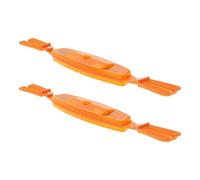 Operitacx Réflecteurs et Résistent aux Intempéries de Rayons de Vélo Orange en Plastique Améliorent la Sécurité pour Conduite Nocturne