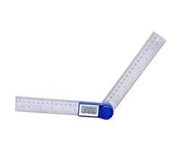 Operitacx Règle Angle Électronique Acier Inoxydable avec Affichage Numérique Rapporteur Portable pour Menuiserie et Architecture Outil et Facile à Lire