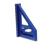 Operitacx Règle Dangle Multi Fonctions Daluminium Rapporteur Degrés Outil de Mesure Portable pour Charpentiers et Ingénieurs