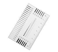 Operitacx Règle de Mesure de Haute Précision pour Détection des Défauts en Plastique pour Films et Cartes Badges, Outil pour Ateliers et Usines