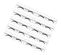 Operitacx Règle de Positionnement des Sourcils Guide Symétrique en Pvc Léger 10 Pièces Outil Précis pour Maquillage pour Experts et Femmes pour Dessin et Design Sourcils