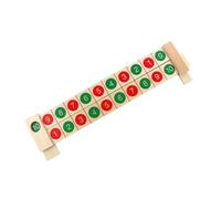 Operitacx Règle Mathématique Bois Outil Éducatif pour Développement des Compétences Mathématiques Montessori pour Garçon Fille Aide à Apprentissage Arithmétique
