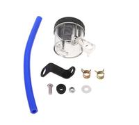 Operitacx Réservoir Huile de Frein Arrière Moto avec Support Robuste Indicateur Précis Niveau Liquide Réservoir Maître-cylindre Hydraulique Transparent pour Maintenance Facile