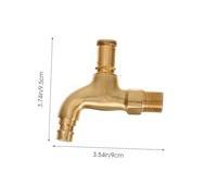 Operitacx Robinet Mural Cuivre avec Serrure Vol et Clé Robinet Arrosage Extérieur Robuste Embout Pratique et Durable pour Jardin et Maison