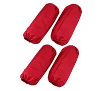 Operitacx Rouge Surmanches Imperméables en PVC 2 Paires | Manchette Élastique Anti-huile, Protège Bras Eau et Salissures, Usage Homme Femme