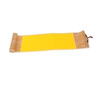Operitacx Rouleau de Papier Xuan Vierge 10x38 Cm Jaune Bouddhiste pour Calligraphie Chinoise et Peinture, Accessoire D’écriture Suspendu Multifonctionnel pour Artistes et Débutants