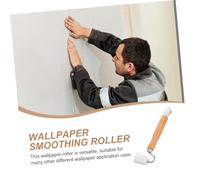 Operitacx Roulette Maroufleuse pour Peint avec Poignée Double Tête pour Lissage et de Peint Outil Robuste et pour Bricolage Muraux