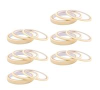 Operitacx Ruban Adhésif de Masquage Ruban de Séparation pour Nail Art 18 Rouleaux Beige 3/5/12 Mm pour et Réparation