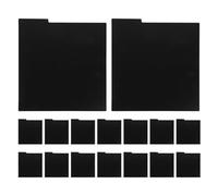 Operitacx Séparateurs pour Vinyles en PVC Noir, Lot de 16 Pièces Étanches pour Classement Bibliothèques et Organiseurs D'archives