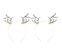Operitacx Serrage-têtes de Noël Légers en Alliage Or Motifs de Rennes Décorés de Clochettes pour Fête de Noël et Carnavals Adultes et Garçon et Filles