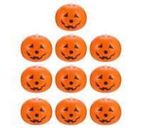 Operitacx Set de 10 Ballons Citrouille Gonflables en Latex Orange pour Décoration D'halloween, Facile à Gonfler et Dégonfler, pour Chambres et Jardins