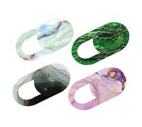 Operitacx Set De 4 Caches-Webcam à Glissière pour Ordinateur, Tablette Et Téléphone, Protection De La Vie Privée Anti-espionnage, Facile à Coller