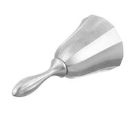 Operitacx Sonnette de Service en Alliage Métallique Argenté Vintage, Cloche de Réception Restaurant en Métal, Clochette de Table pour Bar et Bureau, Signal D’appel Pratique Cuisine