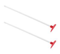 Operitacx Spatule Racleur en Silicone Rouge 2pcs Cuisine, Flexible et Antiadhésive, Confortable et Ergonomique, pour Blender et Bocaux Hauts