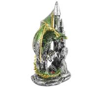 Operitacx Statuette Dragon Château Halloween en Résine pour Décoration Intérieure