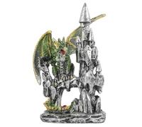 Operitacx Statuette en Résine Château Halloween Dragon pour Décoration | Ambiance Halloween, Table Déco Halloween, Décorations de Jardin pour Extérieur et Fête