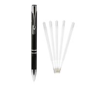Operitacx Stylo à Libération d'air Compact en Fer pour Vinyle Automobile, Outil de Pose Aiguille Précise et 5 Recharges pour Films Adhésifs et Vinyle