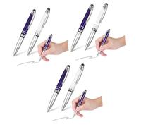 Operitacx Stylo Lumineux 6 Pièces Stylet à Écran Tactile Stylo à Bille avec Pointe du Stylet Stylo à Bille en Métal Capacitif Stylo à Écran Tactile Stylos à Écran e Stylos à