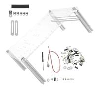 Operitacx Support Boîtier D’Ordinateur Ouvert Transparent, Cadre de Test PC Compact Compatible Matx, Structure Simple Couche pour Banc de Test, Support Châssis Stable pour Montage