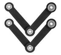 Operitacx Support de Bras de Roulement en Fer Noir pour Balancelle de Patio Extérieur, Facile à Installer Fonctionnement Fluide, Accessoire Essentiel pour Salon de Palette Extérieur