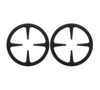 Operitacx Support de Cuisinière à Gaz Pratique et Antidérapant 2pcs en Fer Noir pour Cafetière et Brûleur Adapté pour Cuisiner la Maison