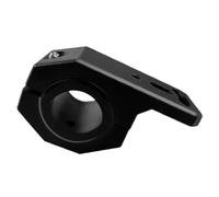 Operitacx Support de Phare de Moto en Alliage D'aluminium Noir, Pince Tube Réglable Compatible Tubes Jusqu'à 3 Cm, Montage Polyvalent pour Véhicule Tout Usage